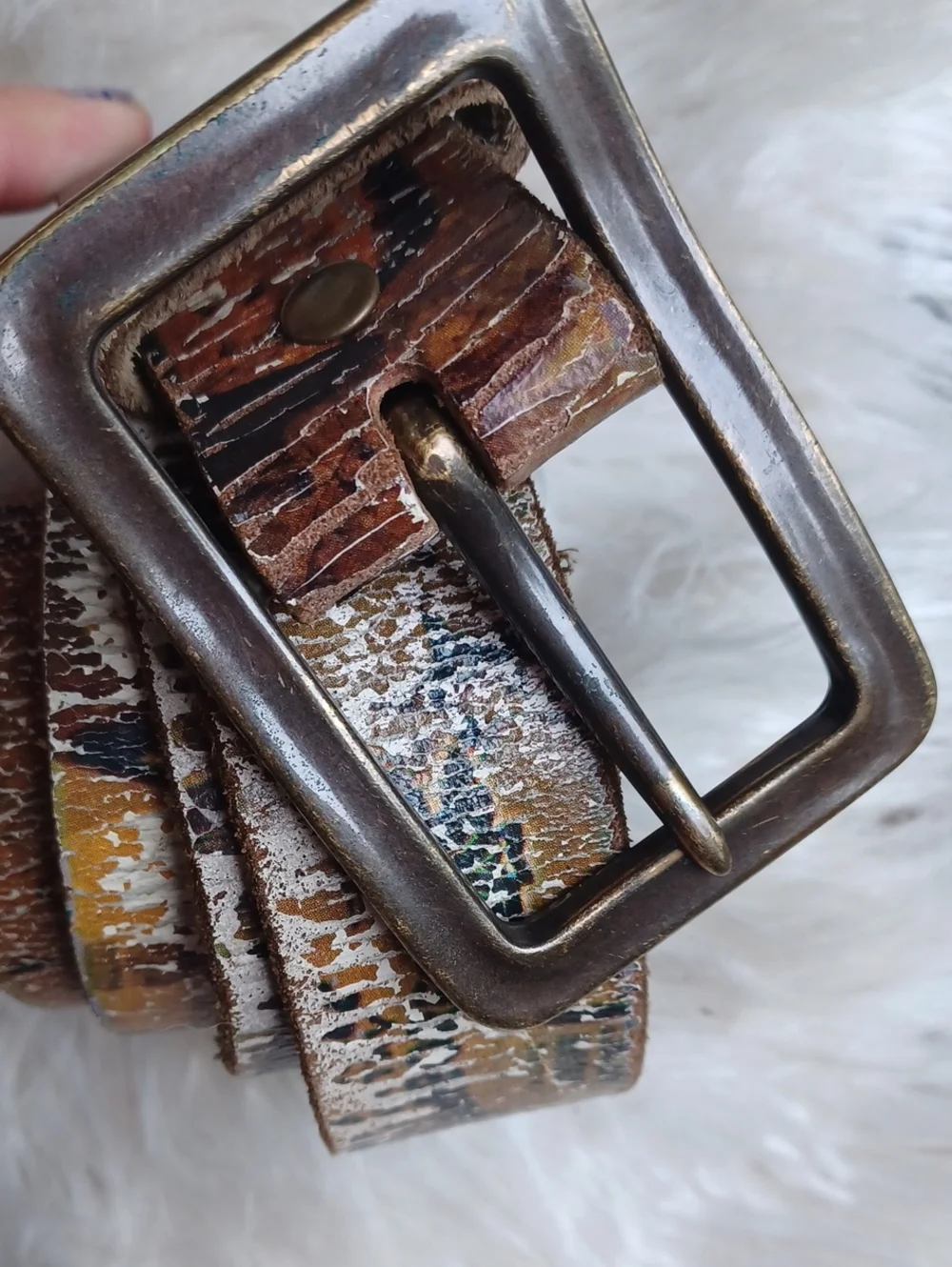 Vintage Leather Island Designed By Bill Lavin Belt